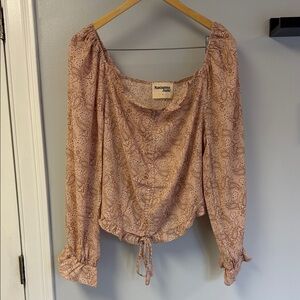 Boutique Savanna Jane Off the Shoulder Cropped Top